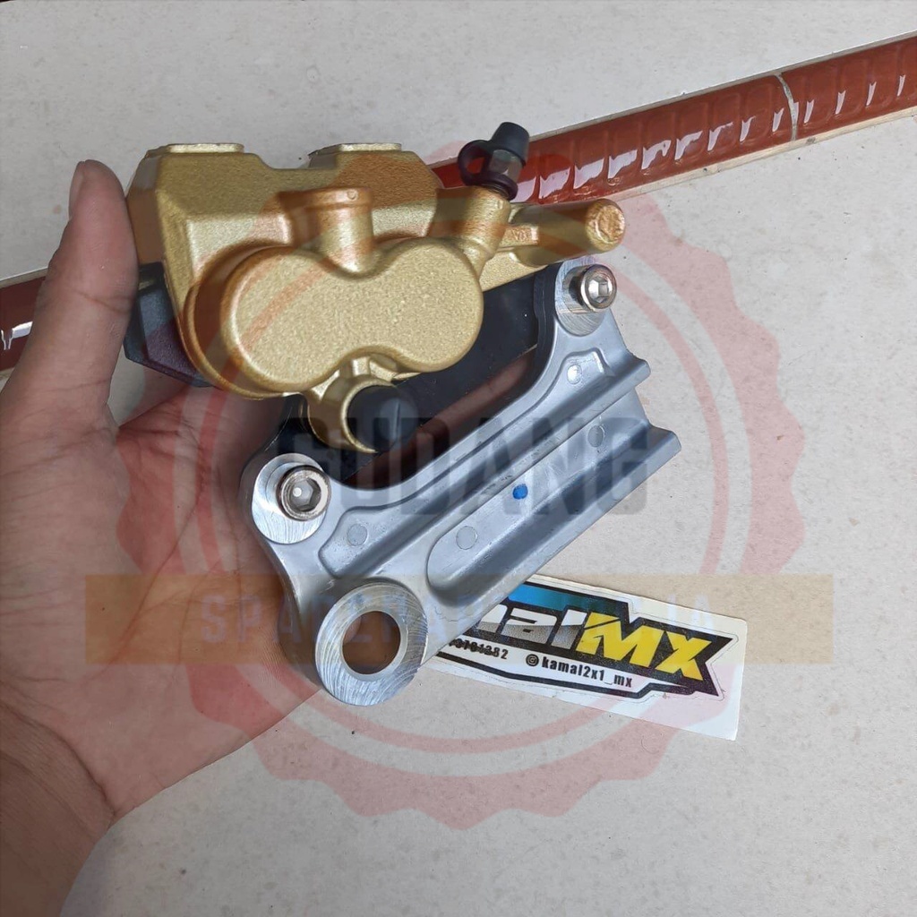 KALIPER REM BELAKANG KLX 2PISTON KW SUPER BREKET ORI ASLI KLX PNP SWING ARM KLX KLX150 KLX S KLX G