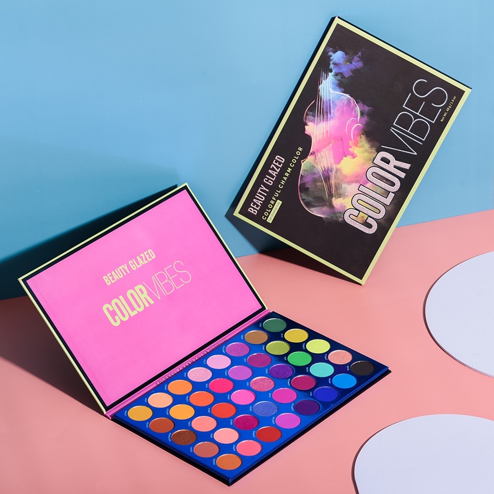 Beauty Glazed Color Vibes 40 Color Eyeshadow Matte Eyeshadow Palette Beauty Glazed Eyeshadow Beauty Glazed