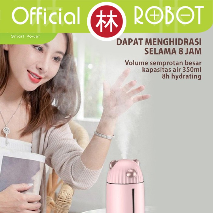 Robot RT-H01 Humidifier Diffuser Little Cool Bear Gradient Light USB