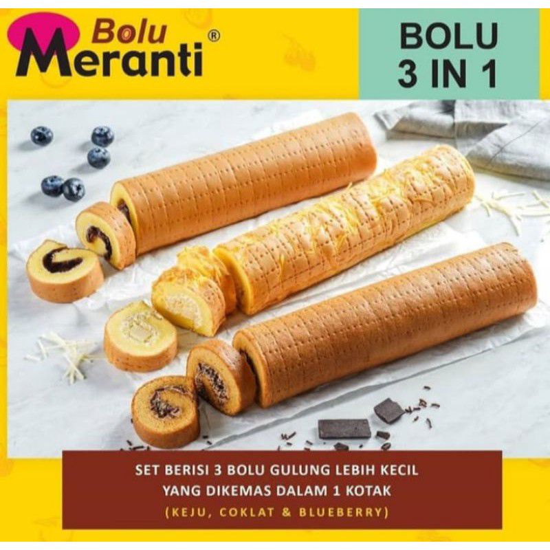 Bolu Gulung Meranti 3in1 Asli Medan