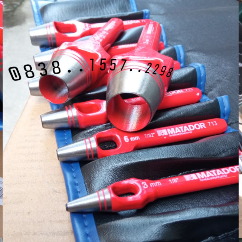 

Alat Pembolong Plat Set Hollow Punch Set 8 Pcs MATADOR GERMANY