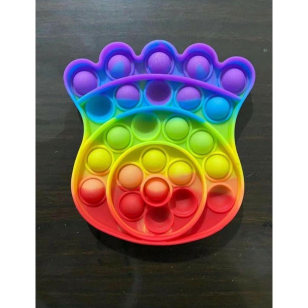 pop it rainbow unicorn fidget toy langka murah berkualitas unik  mainan love