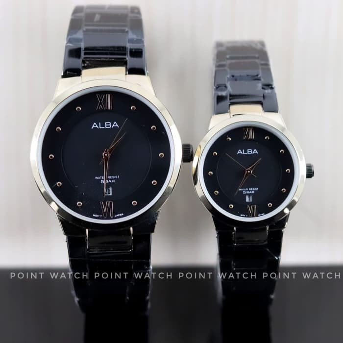 Jam Tangan couple alba pasangan rantai