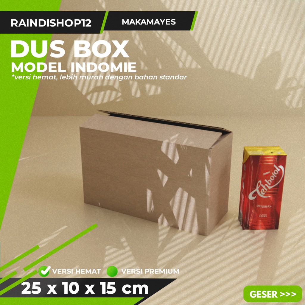 

BOX 25 X 10 X 15 CM KARDUS KOTAK KEMASAN PACKAGING KADO POLOS