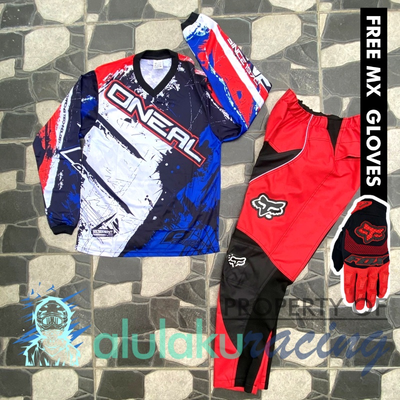 Jersey &amp; Celana MX Trail Motocross - Paket Bundling ONCT0501-F43