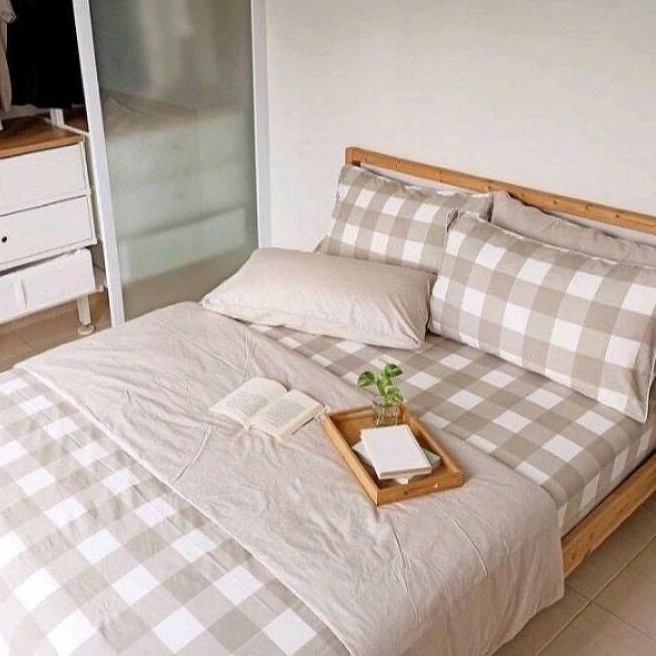 SPREI SEPREI AESTHETIC HOMEMADE PREMIUM MOTIF UKURAN 180x200 160x200 120x200 KATUN DISPERSE MICROTEX