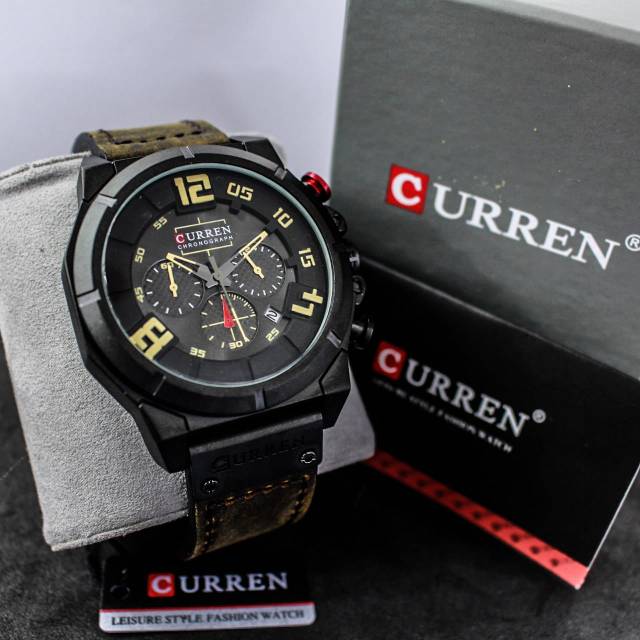 JAM TANGAN PRIA CURREN ORIGINAL 8287 CHRONOGRAPH PLUSBOX