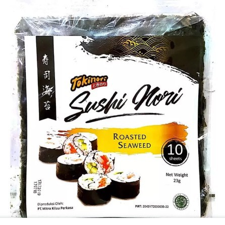 

TOKINORI 10 Sheet Yaki Sushi Nori Rumput laut Roasted - HALAL