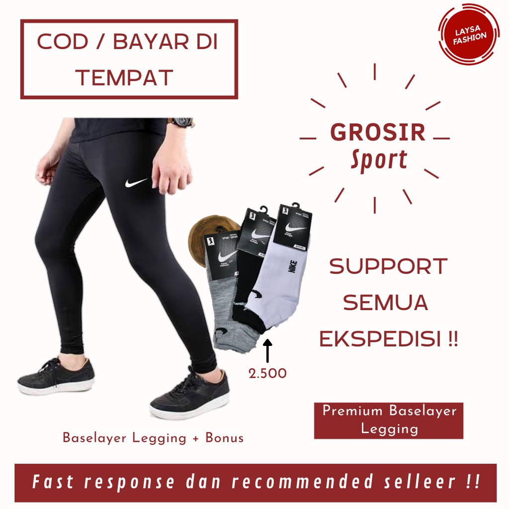 COD Lejing Olahraga Legging Sport Pakaian Lejing Leging Pria Wanita Baselayer Polos Hitam Murah Bandung Celana Panjang Olahraga Pria Wanita Murah Celana Baselayer Celana Manset Unisex Legging Olahraga Logo Nike Celana Panjang Olahraga Dewasa Wanita Pria