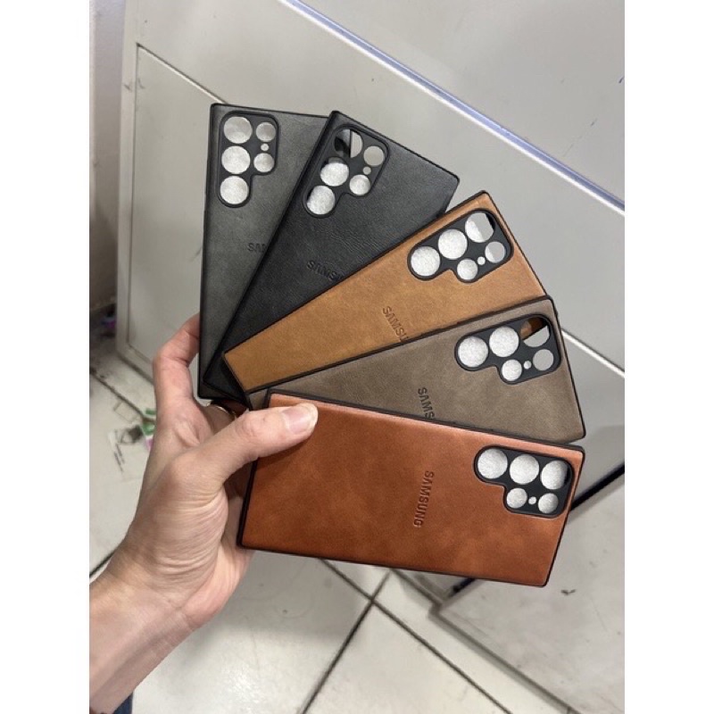 LEATHER CASE / KULIT LOGO SAMSUNG S22 ULTRA