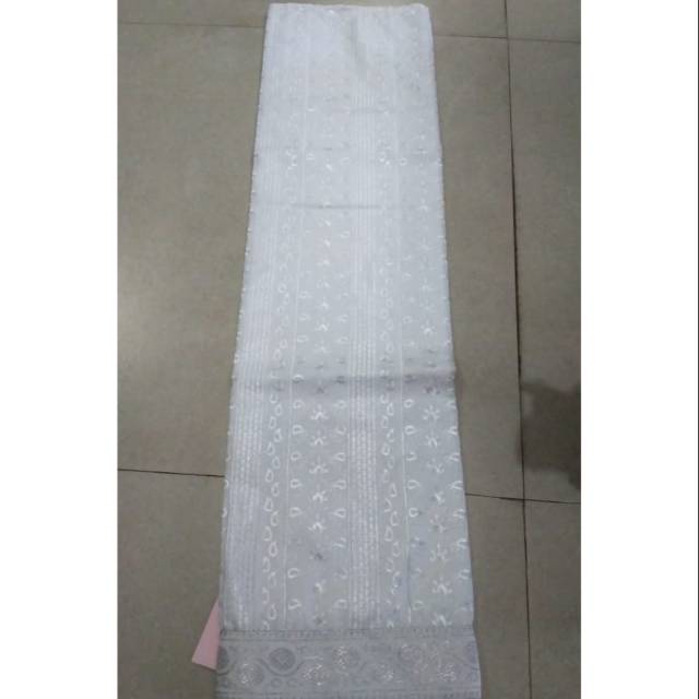 Saput putih bordir