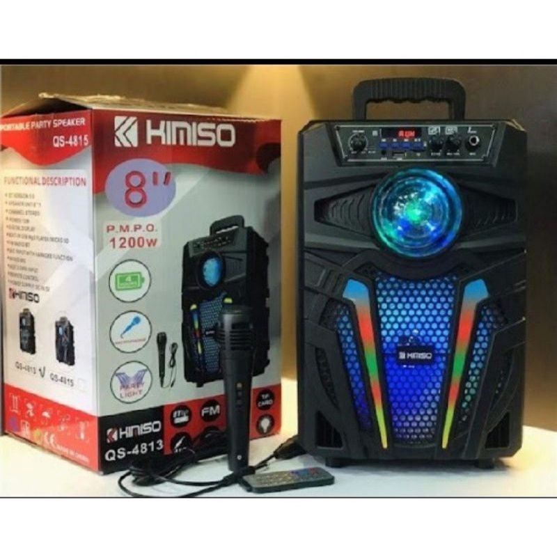 Speaker Portable Karoke 8'5 Inci KIMISO QS-4813