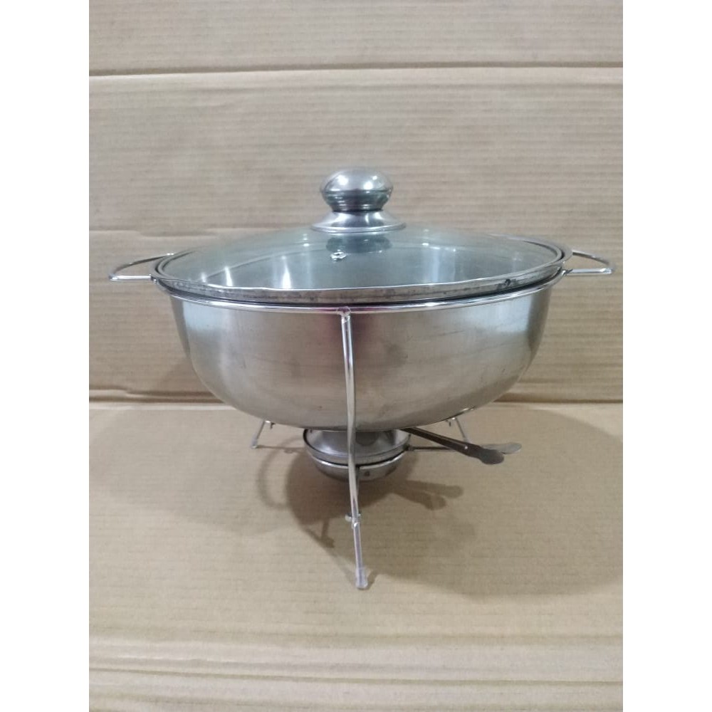 Fujika Round Warmer With Stove 28cm / Tempat Saji Prasmanan