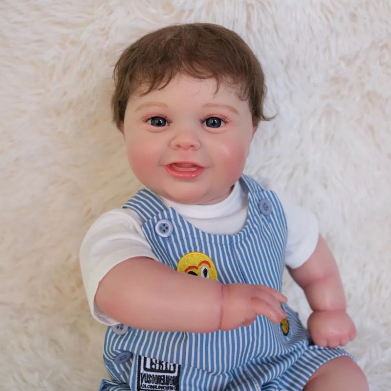 Reborn doll 50CM High Quality Full Body Silicone Reborn Baby Boy Doll Toddler