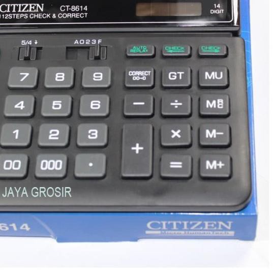 

☟ Citizen CT-8614 Kalkulator penghitung 14 Digit cek and Correct 2 power ✫