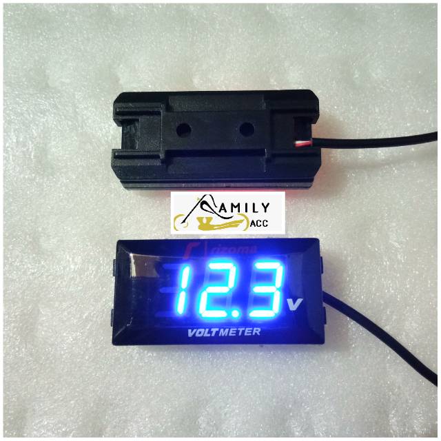 Voltmeter Aki Pengukur Aki Digital Model Rizoma For Motor Universal