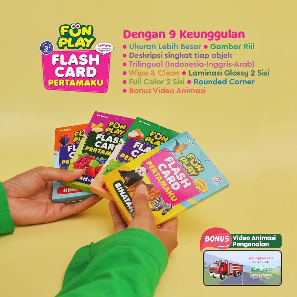 1 Paket Kartu Flash Card Edukasi Anak (Dapat 4 Box Kartu Edukasi)