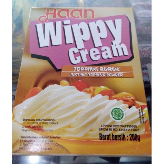 

Wippy cream haan