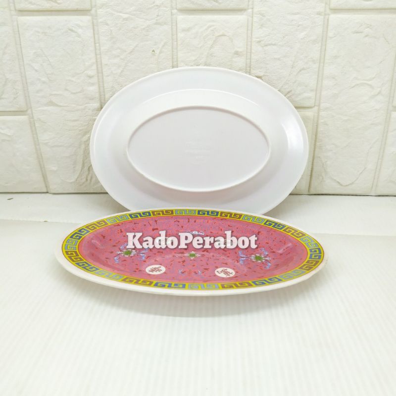 piring oval meishing 809 tebal - piring chinese food - piring ceper oval