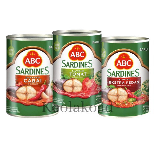 

SEMBAKO - ABC Sarden Saus Extra Pedas | Cabai | Tomat 425 gr