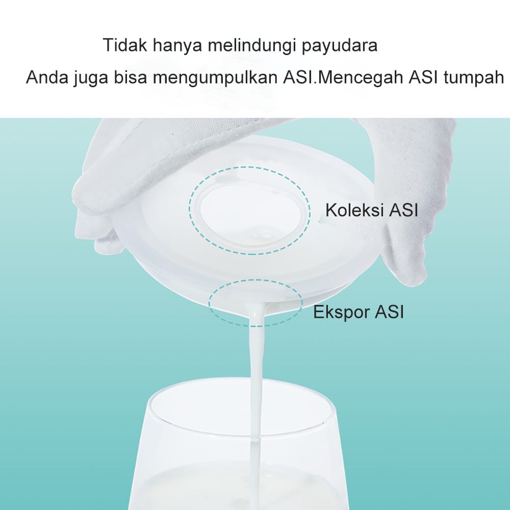 Wadah Penampung Tetesan ASI Silikon / Breastpad Saver Shield/ Breast Milk Collector Pengumpul ASI Portable 1PCS F739