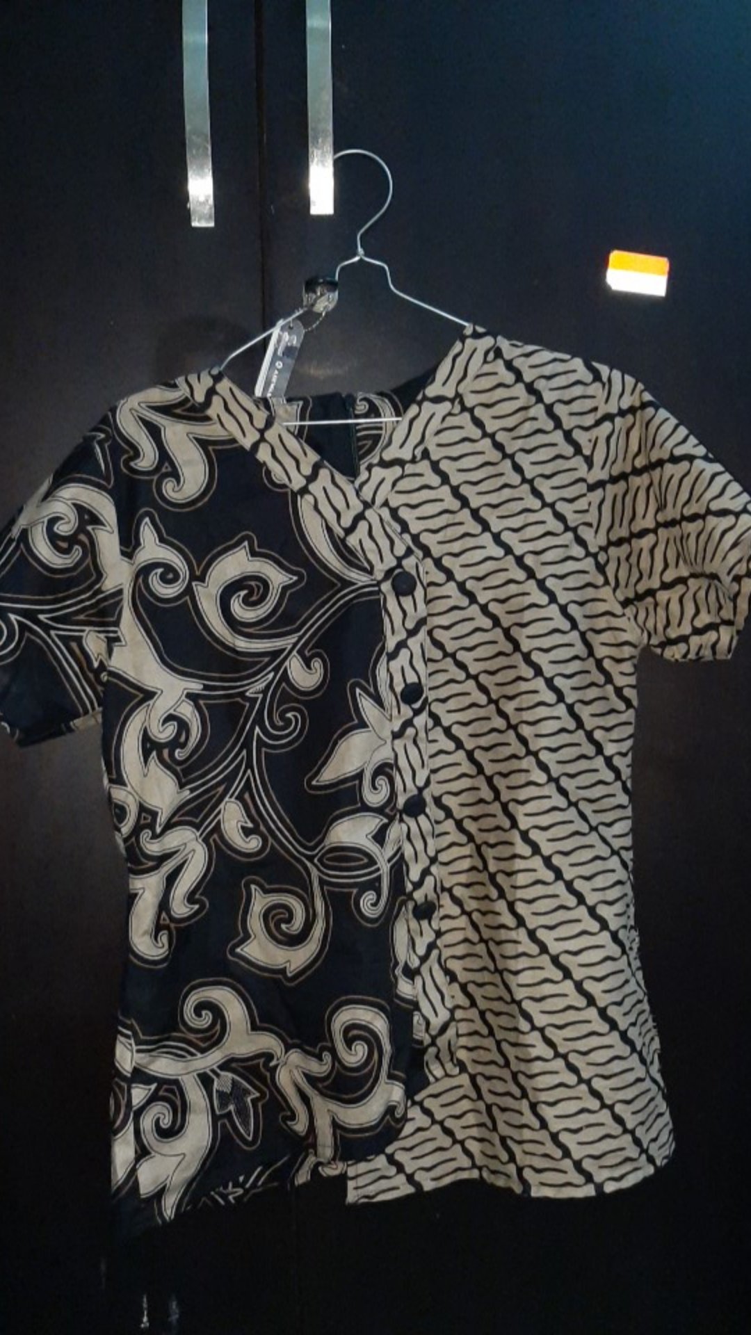 Tey-17 Batik Wanita Asj Sa Hrb026 Kenongo Kemeja Tosca Pendek