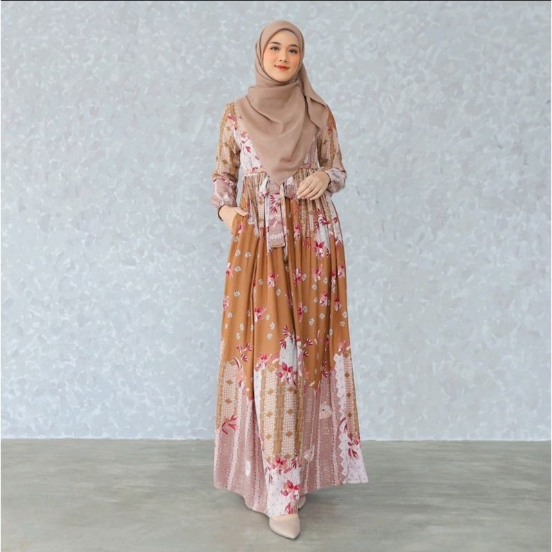 READY❗Le Khari ORIGINAL❗Thalia Dress - Gamis Busui - Gamis Rayon - Homedress - Dress Muslim - Gamis 