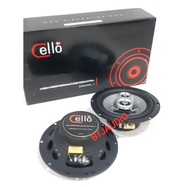 SPEAKER MOBIL 3 WAY CELLO COAXIAL ONE ( ORIGINAL RESMI CELLO INDONESIA)