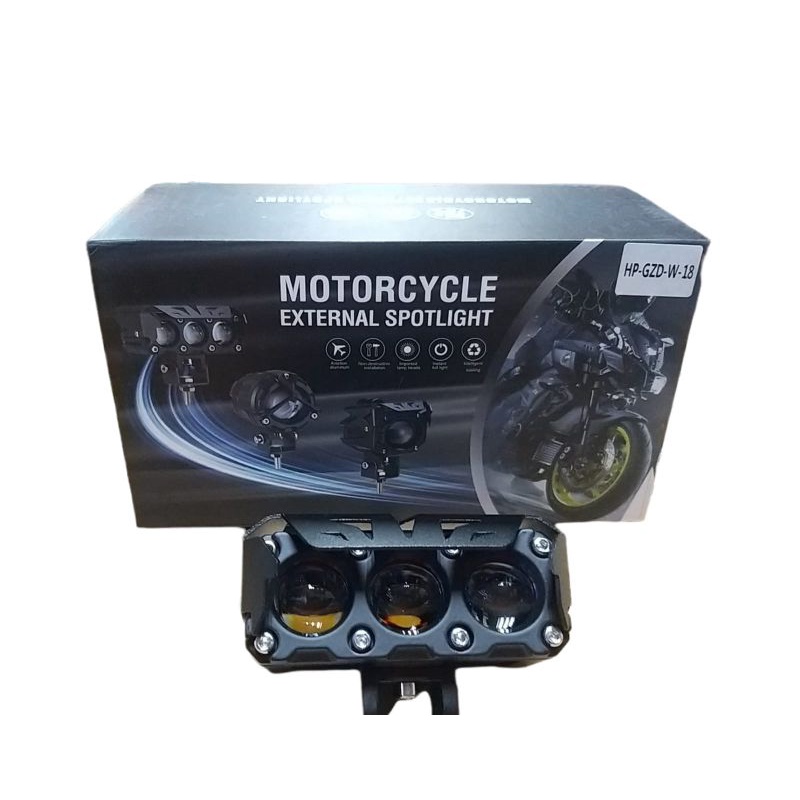 Lampu LED Mini Projie 3LED 2Warna Kuning/Putih 60watt