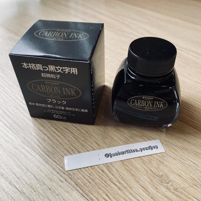 

PLATINUM Fountain Pen Ink Black Carbon 60ml Waterproof #Iroshizuku