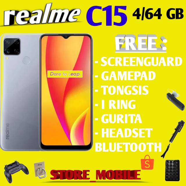 REALME C15 4/64 RAM 4GB ROM 64GB GARANSI RESMI