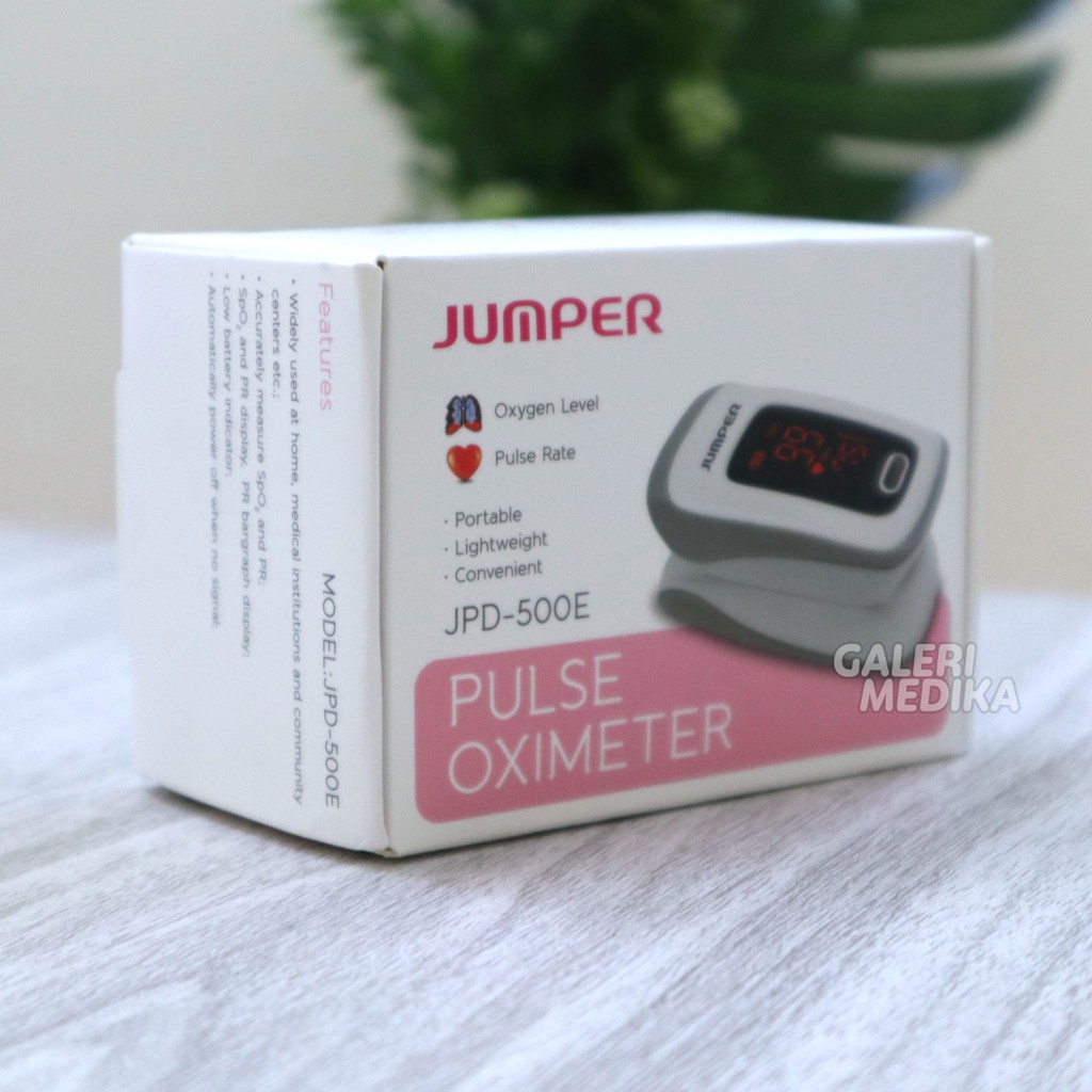 Fingertip Pulse Oximeter / Oksimeter / Oxymeter Jumper JPD-500E LED - Alat Ukur Kadar Oksigen