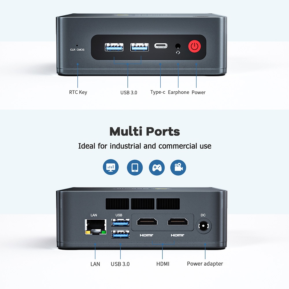 BEELINK U59 MINI PC - RAM 16GB ROM 512GB Intel Celeron N5095 Win 10