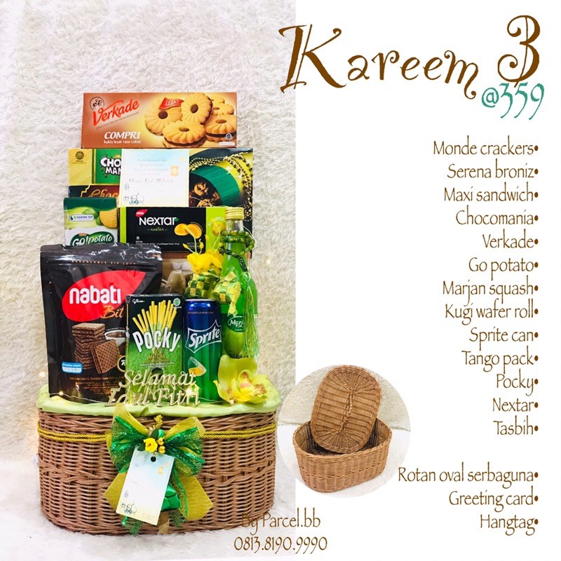 

Kareem 3 / kareem 2 / kareem 1 - parcel lebaran / hampers lebaran