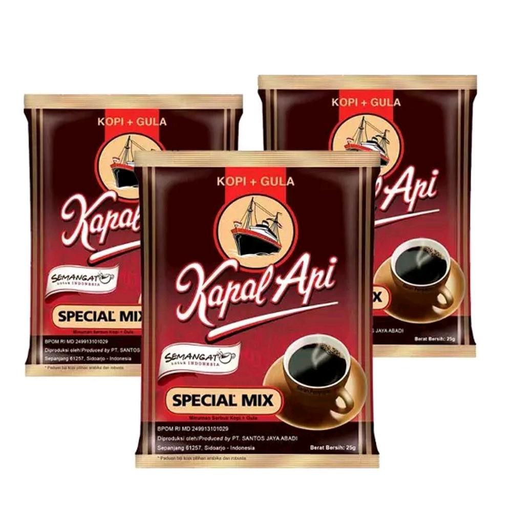 

Kopi Kapal Api Special Mix - Isi 10 x 25 Gram