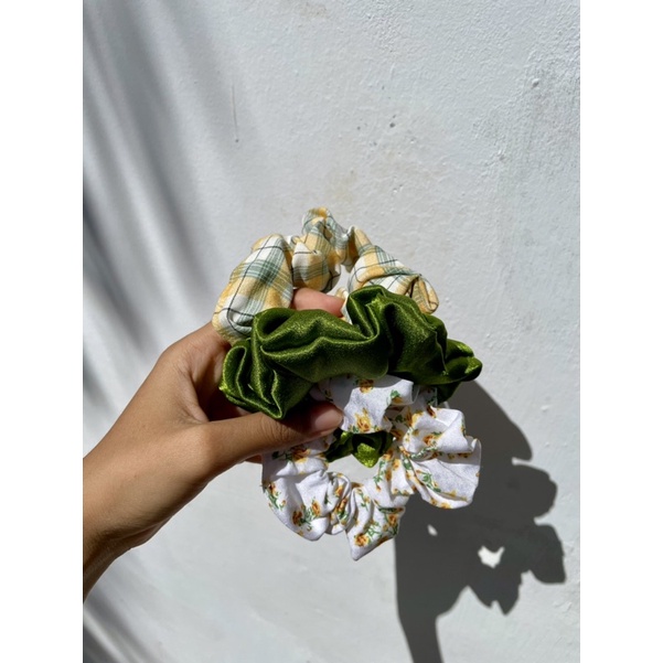 3Pcs/Set Scrunchie - Kunciran / Ikat Rambut Cepol Hijab / Jilbab