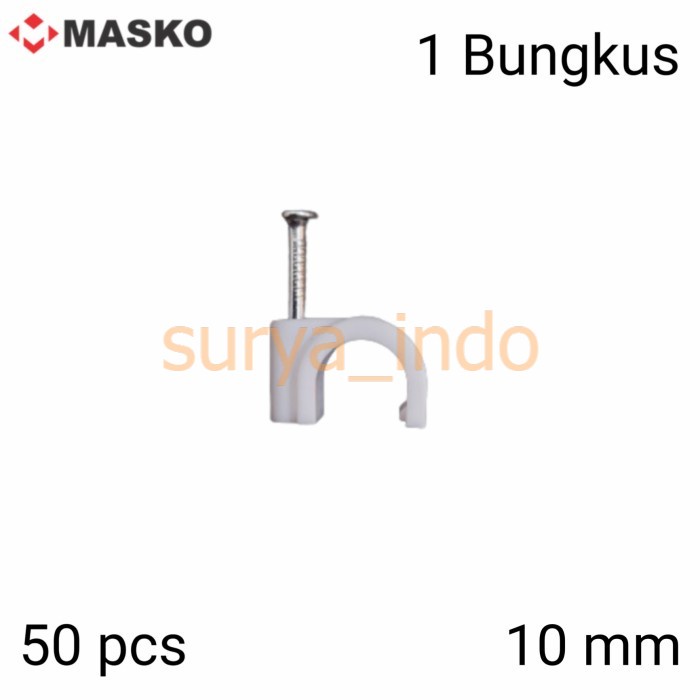 KLEM KABEL 10 MM MASKO (50 PCS) KLEM SUPRA PAKU BETON
