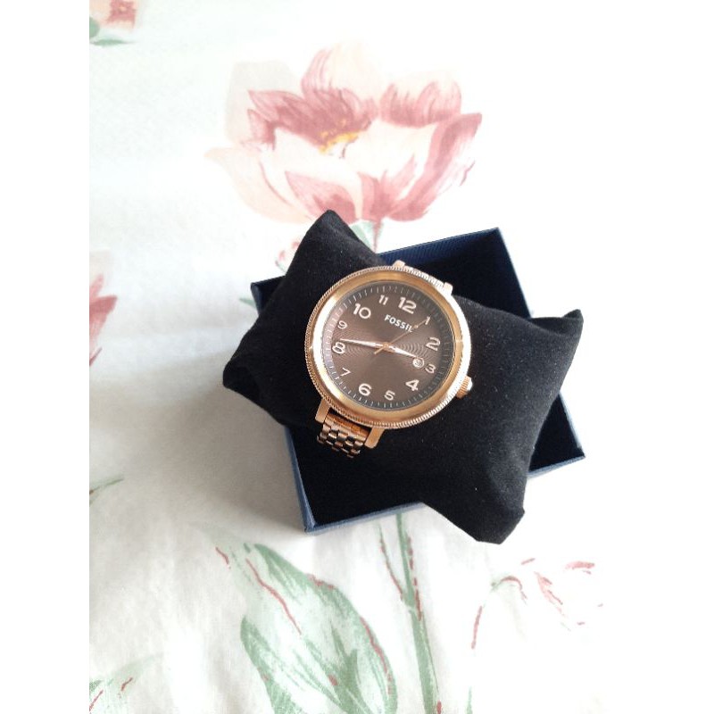 Fossil Bridgette Rosegold Black Watch AM4389