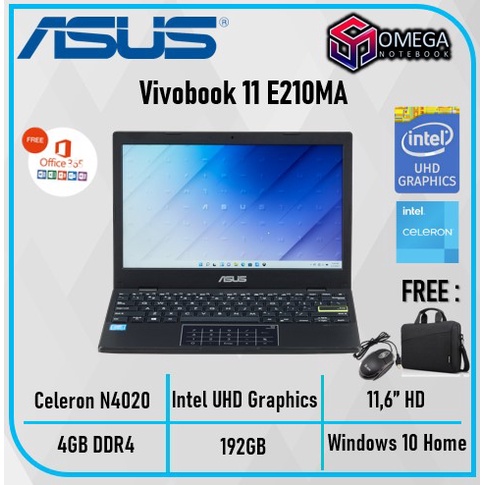 Laptop ASUS Vivobook E410MA  / L510MA N4020 4GB 128GB / 256GB 15.6 FHD Win10 + Office 365 Laptop Murah Untuk sekolah-3
