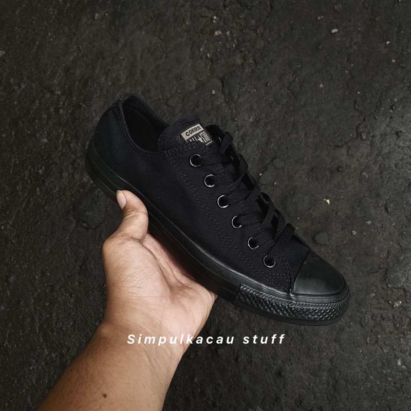 sepatu Converse ct as low fullblack