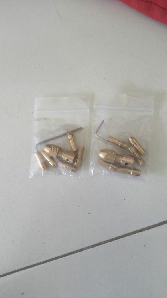 Set As 2mm Kepala Mini Drill Collet 5 Ukuran Mini Chuck Grinder 2 Mm