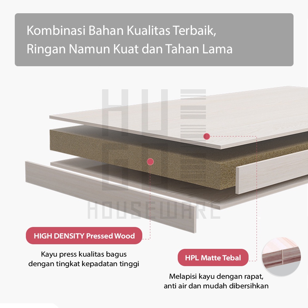Meja Lipat Portable / Meja Laptop / Meja Belajar Anak HUGO