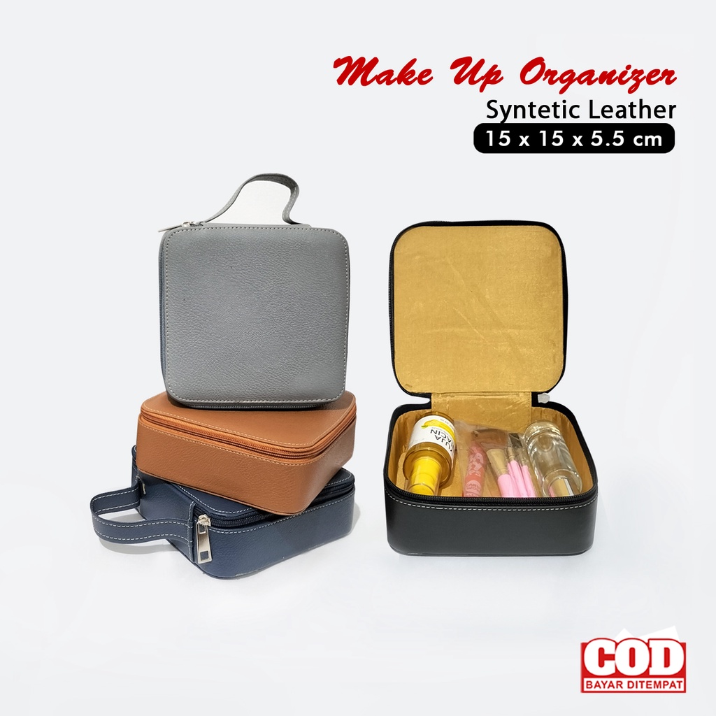 pouch make up tempat kosmetik dan cermin pouch kosmetik kotak travel organizer mini tas alat make up