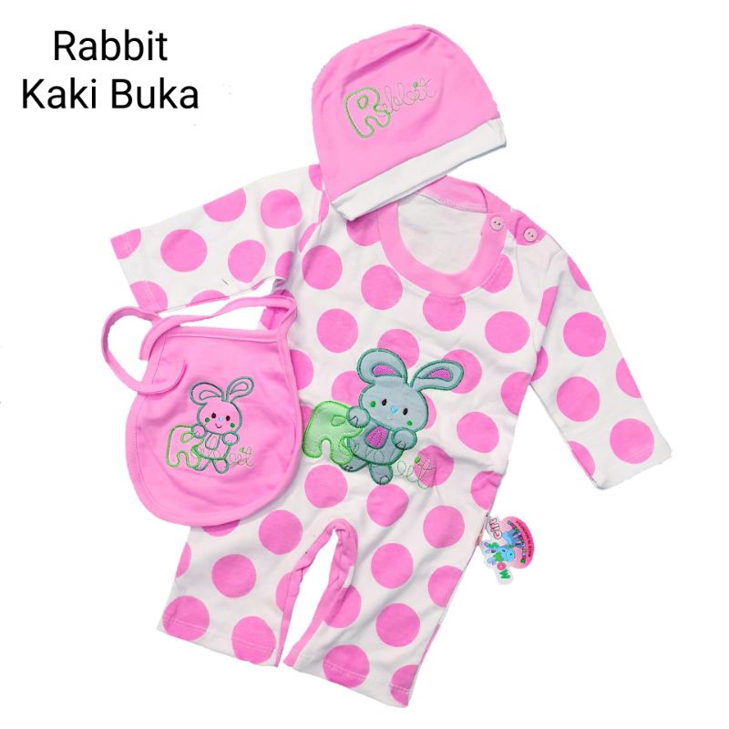 Set Jumper + Topi + Celemek Bayi MG SNI 0-9 Bulan Anti Alergi Baju Kodok Bayi Newborn SLEEPSUIT SET