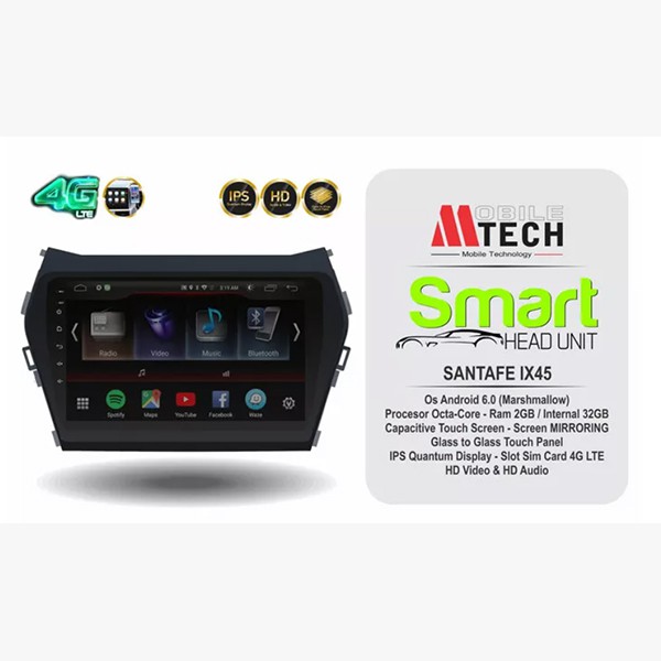Mtech Head Unit Android Hyundai Santa Fe 2013 2017 Mobil