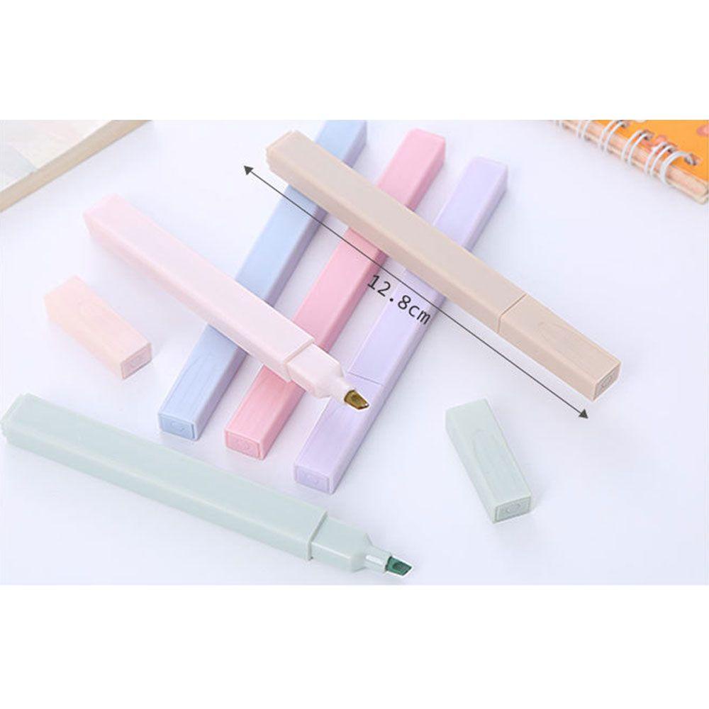 Nanas 6pcs /set Stabilo Pen Mark Stationery Alat Tulis Kantor Siswa Pulpen Warna