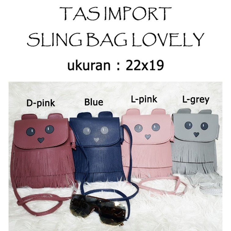 tas slempang/tas lucu/tas unik/tas import wanita/ts48590