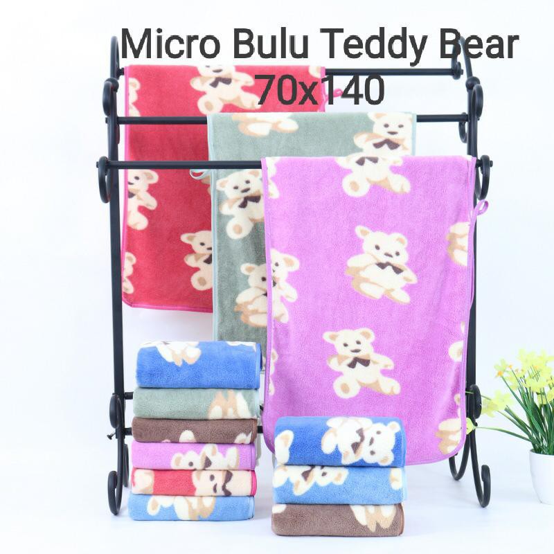 Handuk Mandi Dewasa Teddy Bear Uk 70x140 cm 09