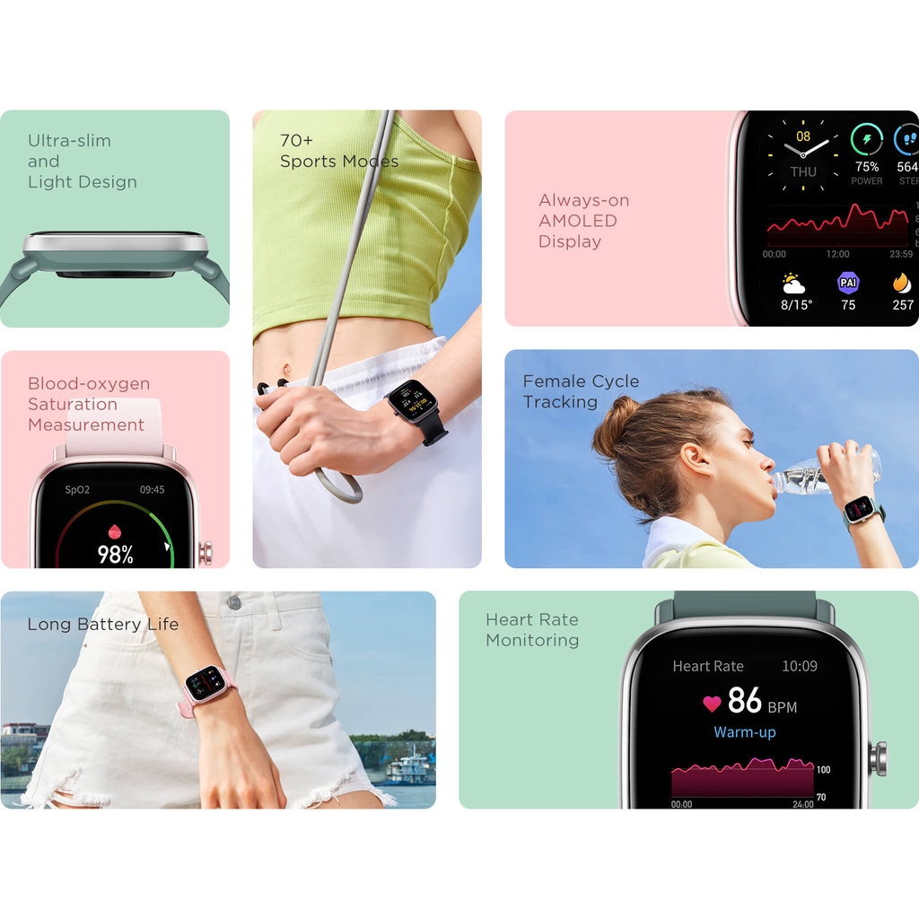 Amazfit GTS 2 Mini Fitness Smartwatch | International Version (Garansi Resmi 1 Tahun)