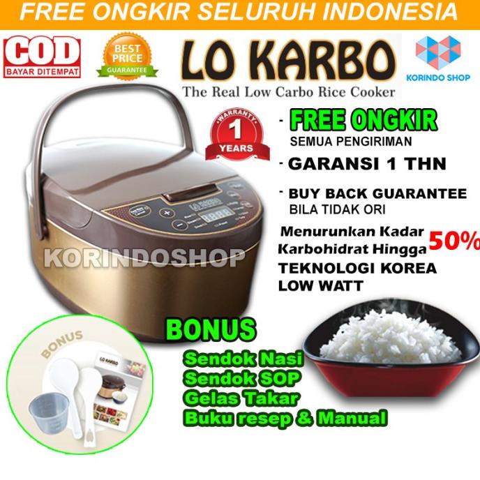 Low Carbo Rice Cooker, Lo Karbo Rice Cooker Rendah Gula